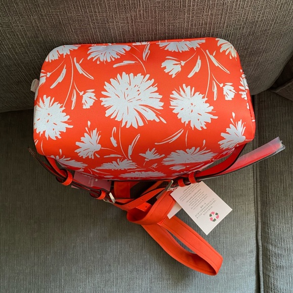 NWT Kate Spade “karissa” backpack orange/white main image 9
